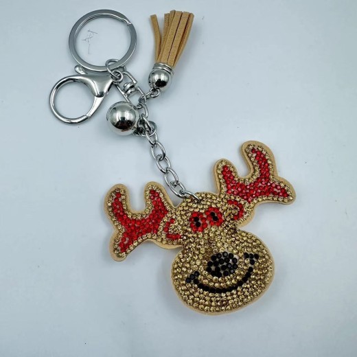 Christmas Series Hot Rhinestone Key Chain Accessories