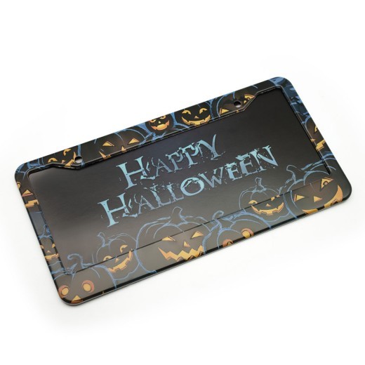 Photo Frame American Pumpkin License Plate Frame