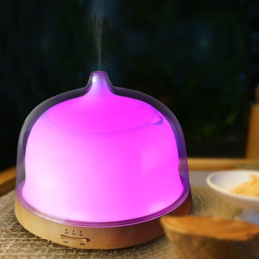 Bedside lamp for air humidifier