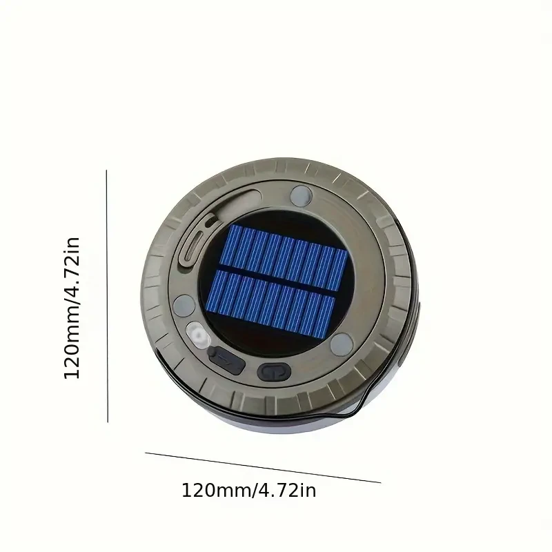 2 in 1 Solar-Powered Camping String Lights: