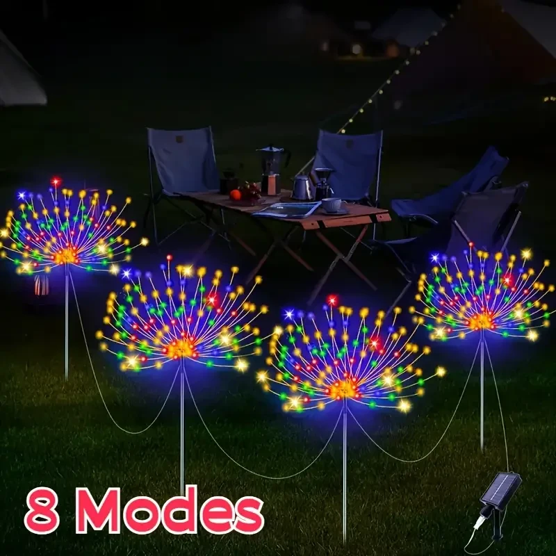 4pcs Solar Outdoor Garden LED Lights