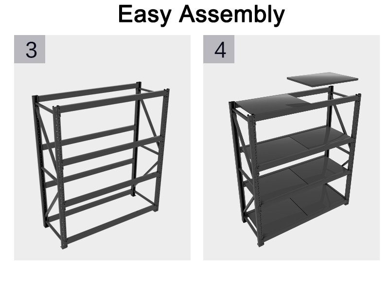 Heavy Duty Steel Storage Shelving Shelves - 200X200X60CM Racking Rack