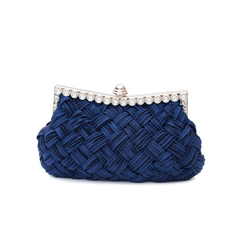 Wedding bag bridesmaid bag woven rhinestone party bag