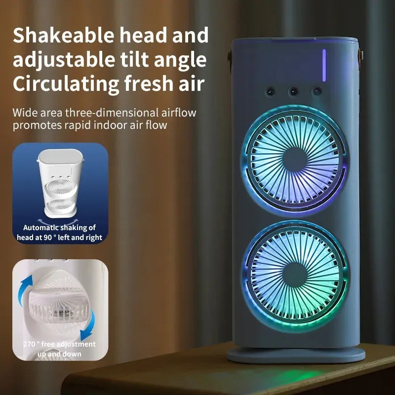 Household Small Air Cooler Hydrocooling Portable Air Adjustment