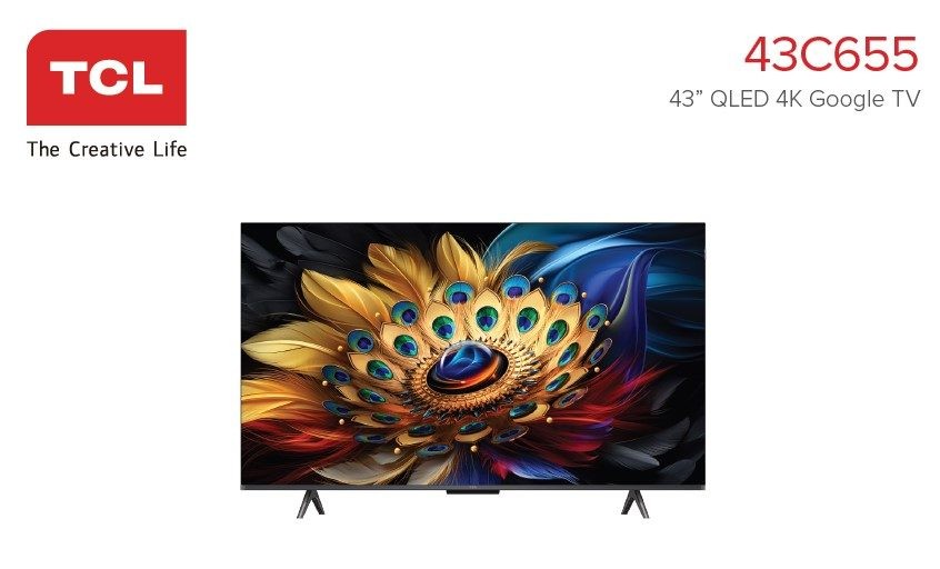 TCL QLED 4K Google TV - 43C655