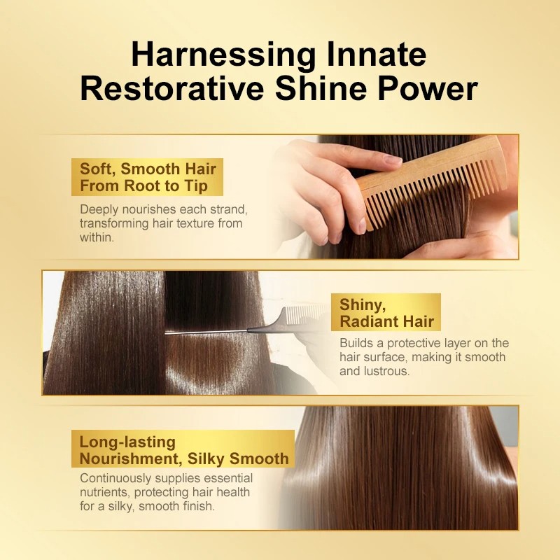 PURC Morocco Argan Oil Nourishing Hair Oil Smoothing Shine Soft Hair Serum for Repairing Damaged