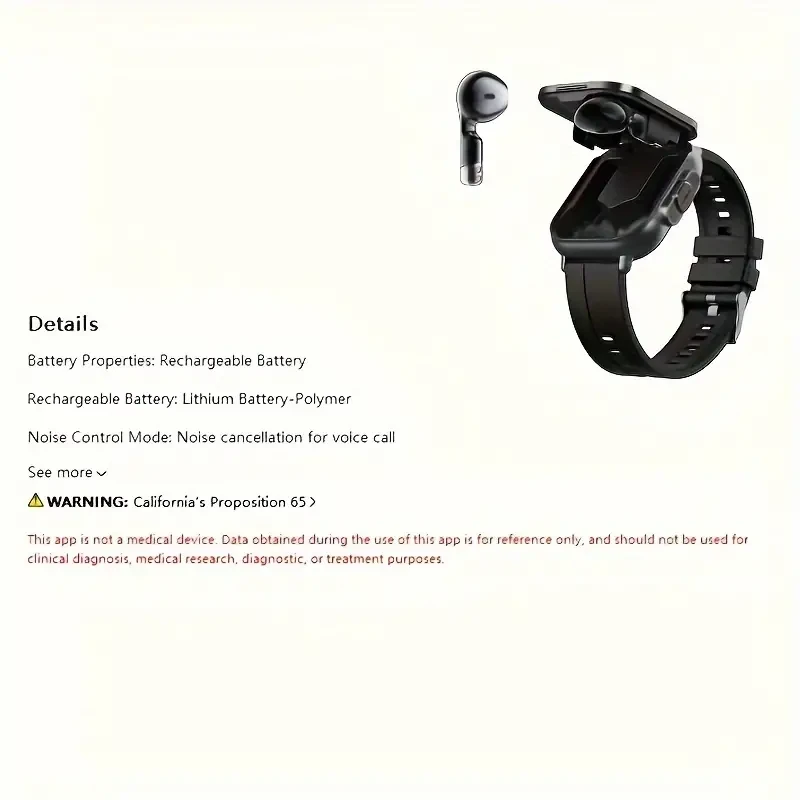 2-in-1 Smartwatch & TWS Earbuds