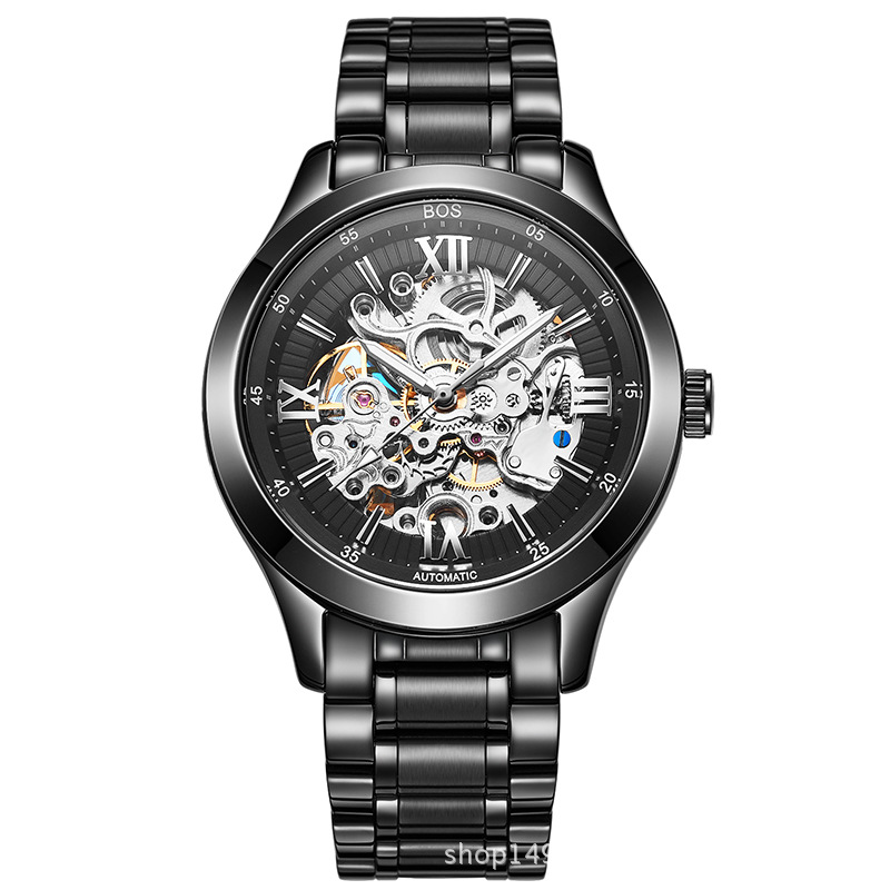 Angela is Brand Men's Automatic Mechanical Watch BOS Hollowed Out One Generation's Explosion of Customized Watches