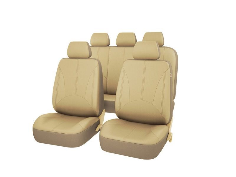 PU Leather Car Seat Cover 5 Seater Full Set Front Rear Cushion Mat Protector