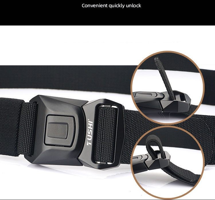 Tactical Belt Military Hiking Nylon Tool Belts Heavy-Duty Quick Release Buckle