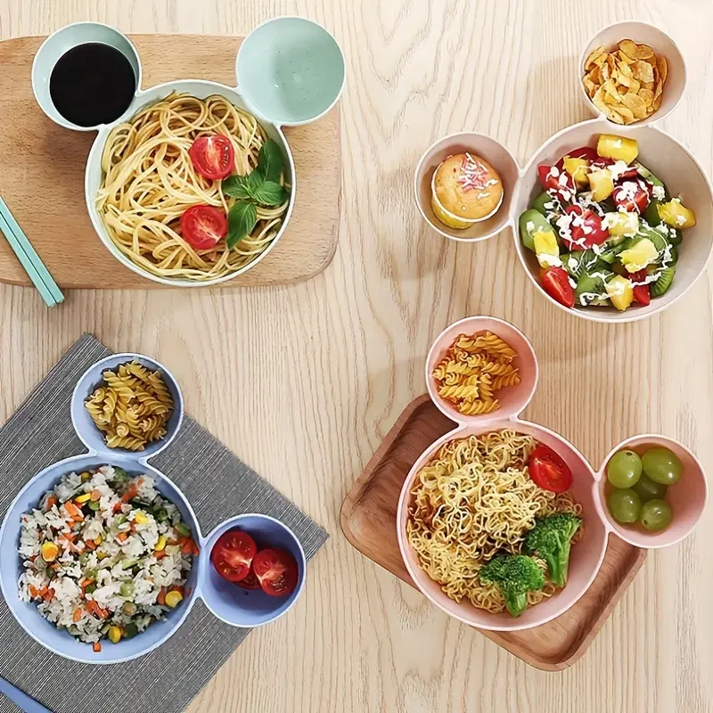 Mickey & Minnie Wheat Straw Dinnerware Set