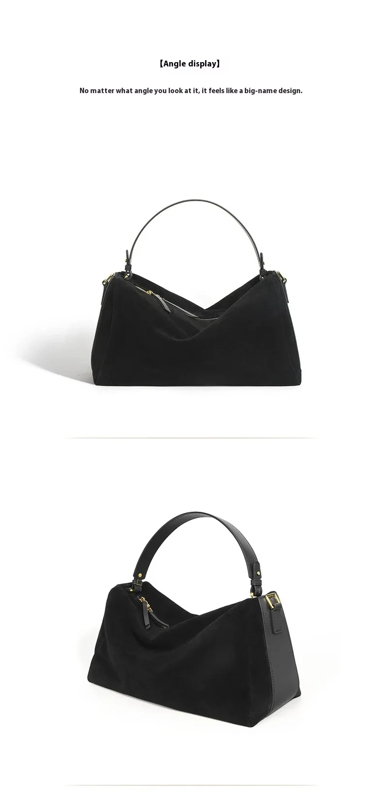 New High-grade Versatile Cowhide Handbag