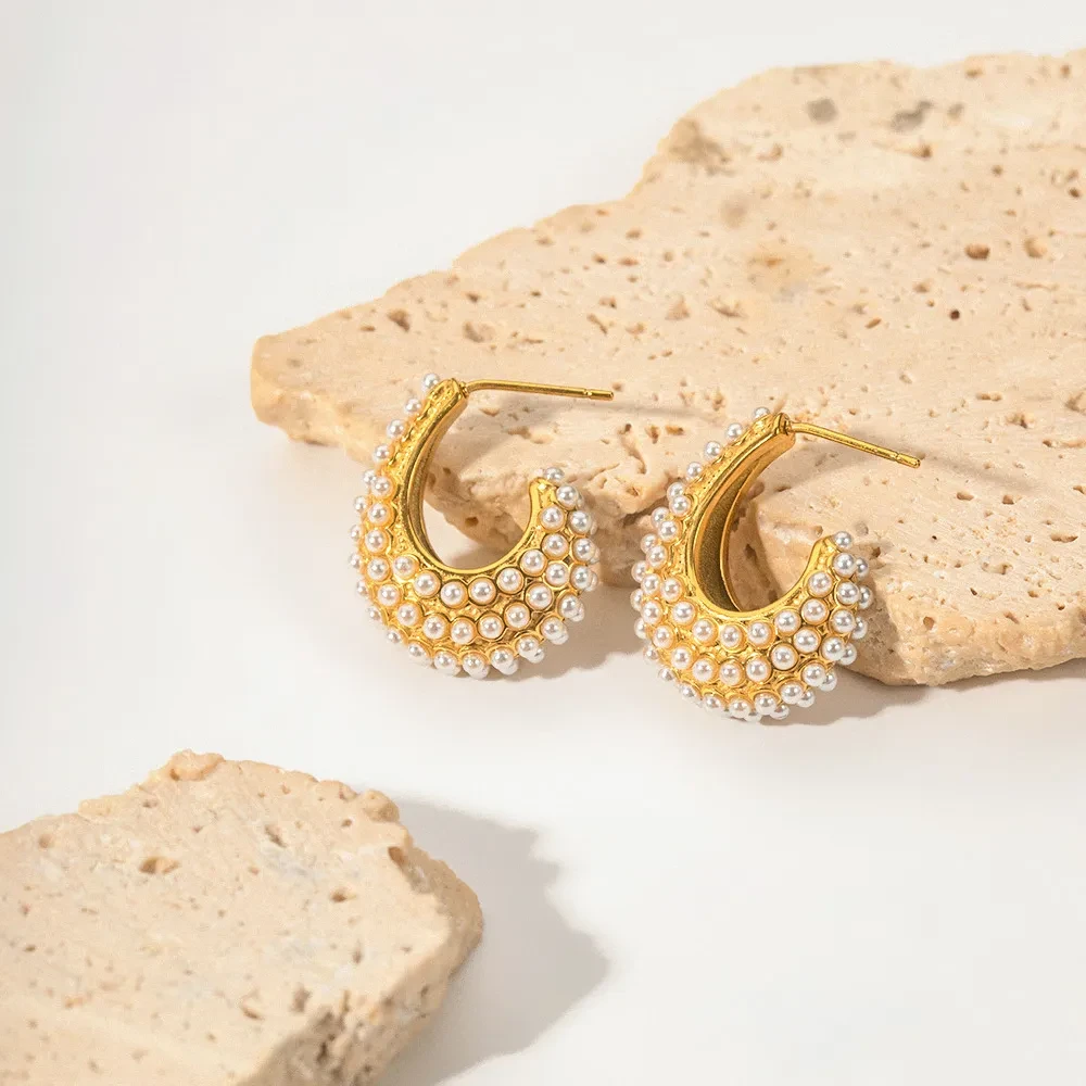 Fashion Popular Earrings 18K Stainless Steel