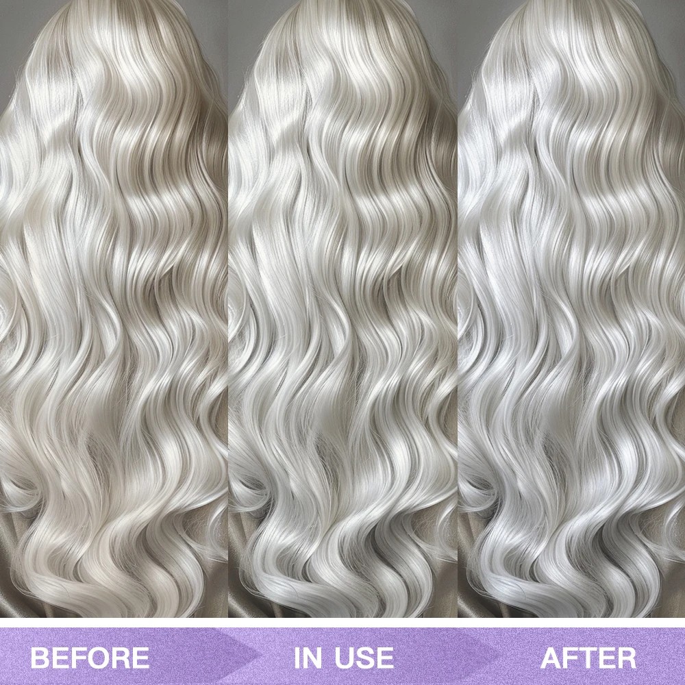 300ml Purple Shampoo for Blonde Hair Yellow Tone Remover and Color Lock for Silver, Gray, and Bleached Hair
