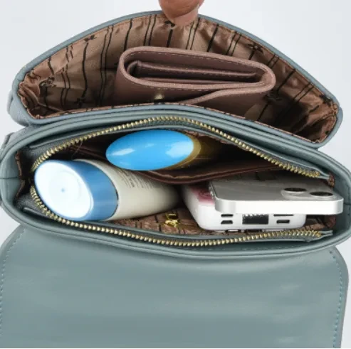 Portable Lock Fashion Simple Shoulder Bag