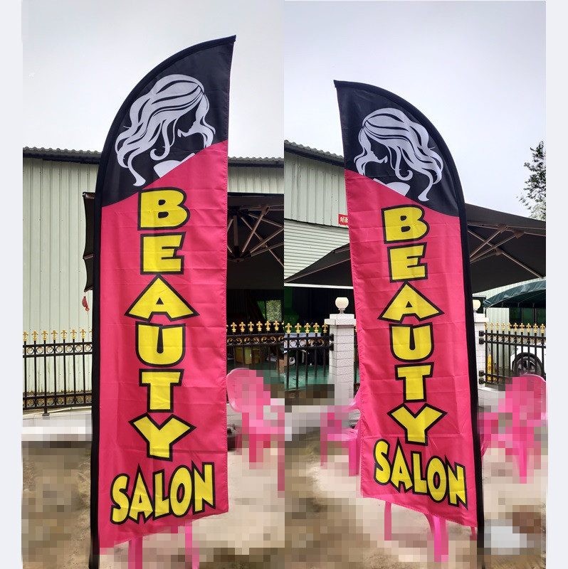 3.4M PREPRINT DOUBLE SIDED FLAG BUSINESS FEATHER BANNER COMMERCIAL