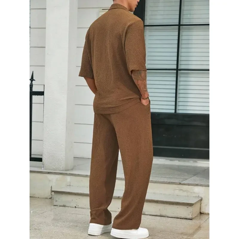 Short-Sleeved Top & Loose Trousers for Men