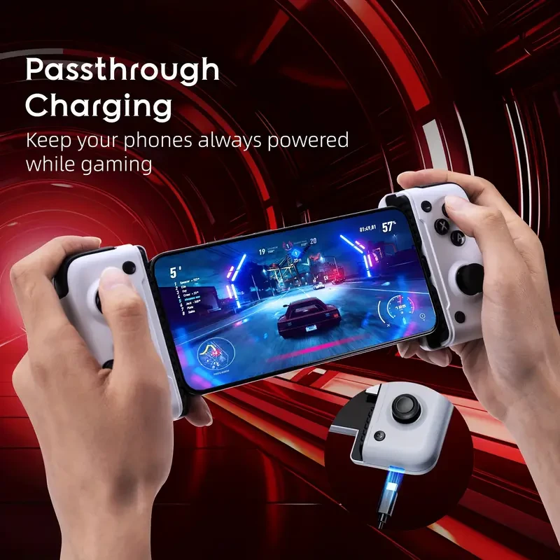 1pc EasySMX M05 Wireless Game Controller, Dual-Mode Joystick, 500Hz Adjustable Response, Compatible with Android & iOS, Turbo, Macro