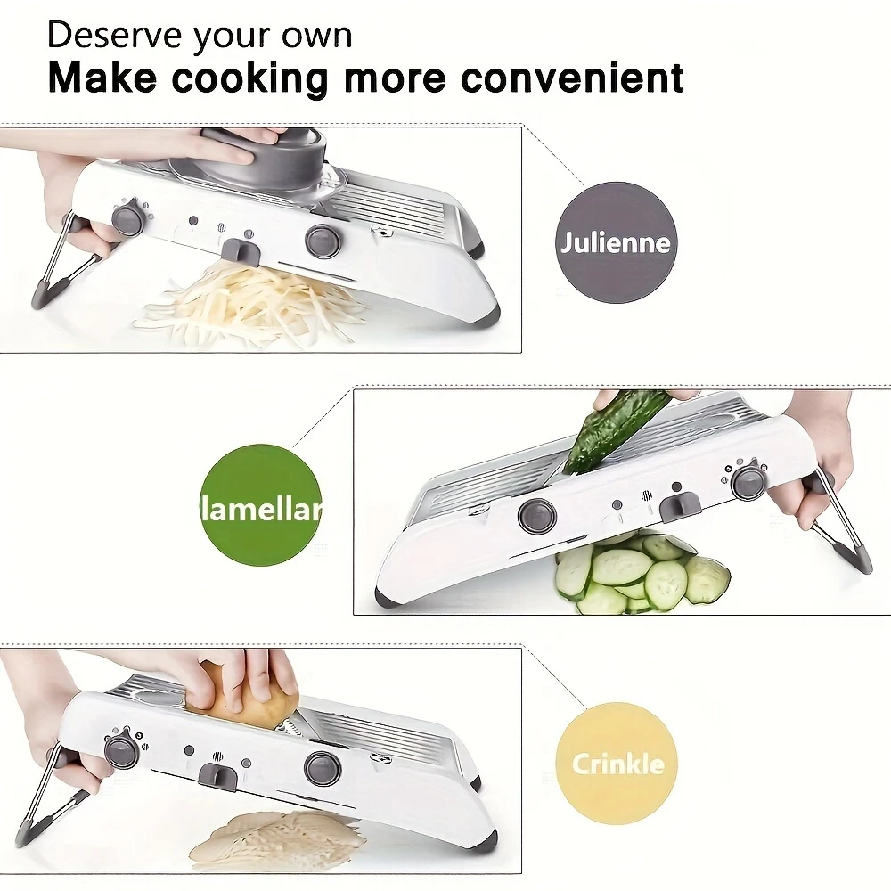 18 Types Adjustable Mandoline Slicer