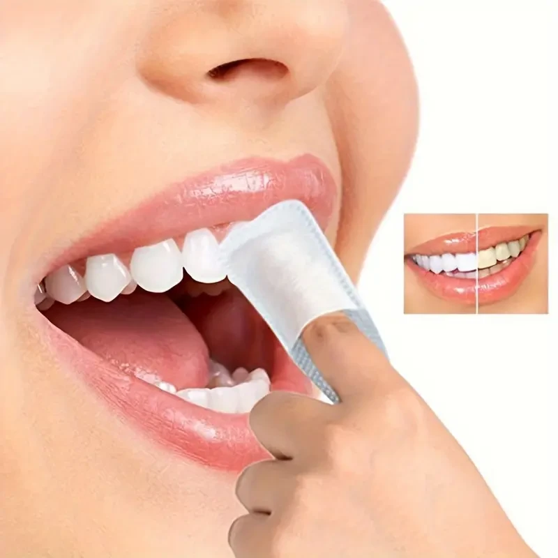 Tooth Stain Remover, Finger Cover Oral Cleaning Cloth