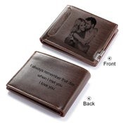 Custom Photo Engraved Bifold Wallet