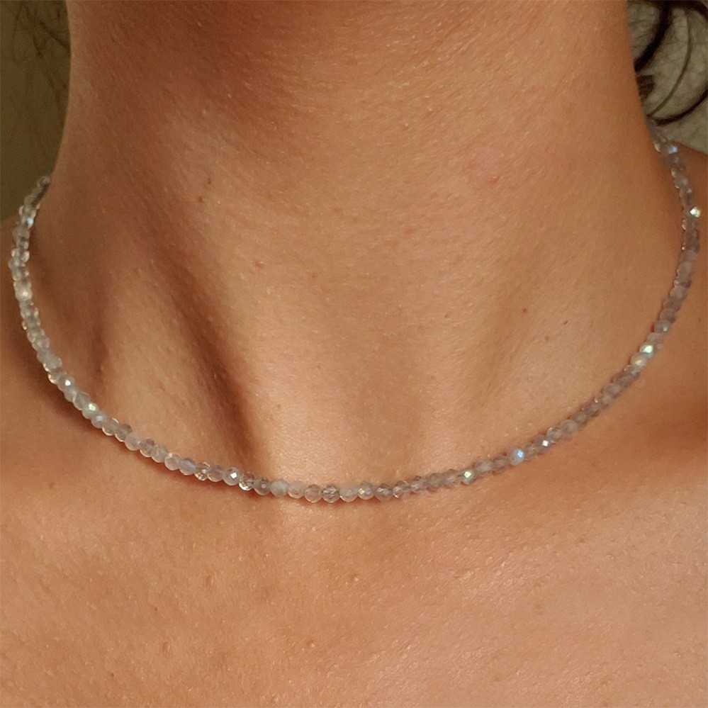 Fashion Simple Black Beads Choker Necklace