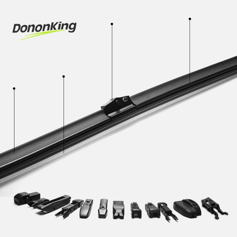 Universal Frameless Wiper Blade 14"-28", 13 Types Adapators Available, 1PCS