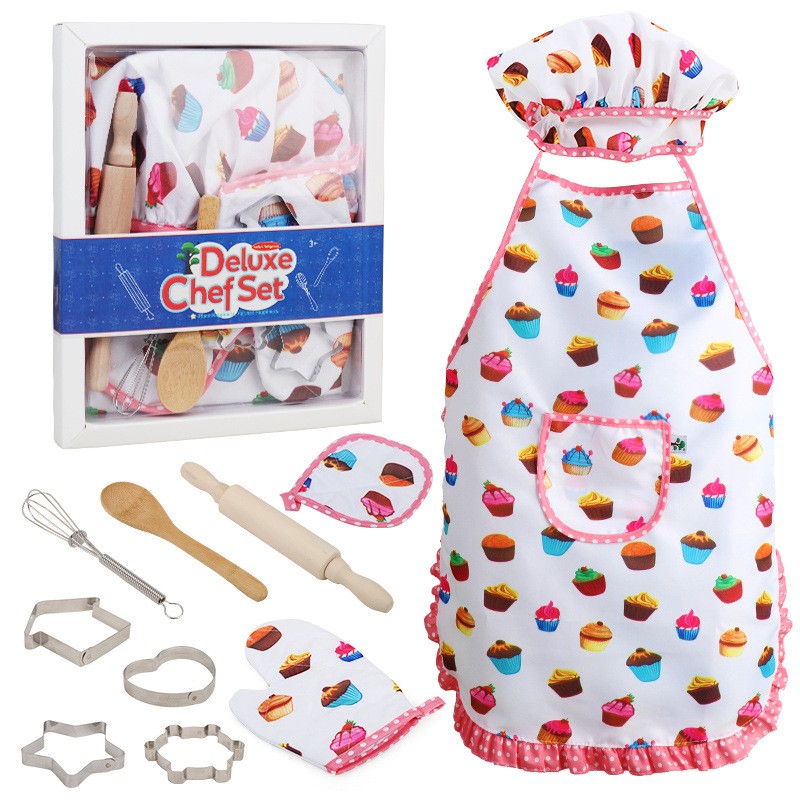Baby Bib Kitchen Toy Cake Baking Cooking Tools