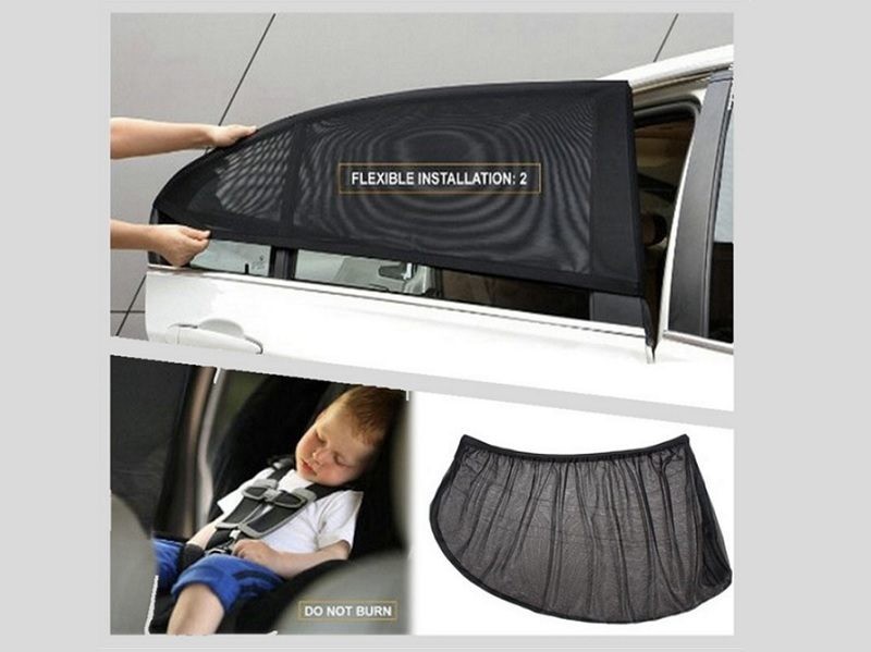 4pcs/set Car Front & Rear Side Window Sun Shade Cover