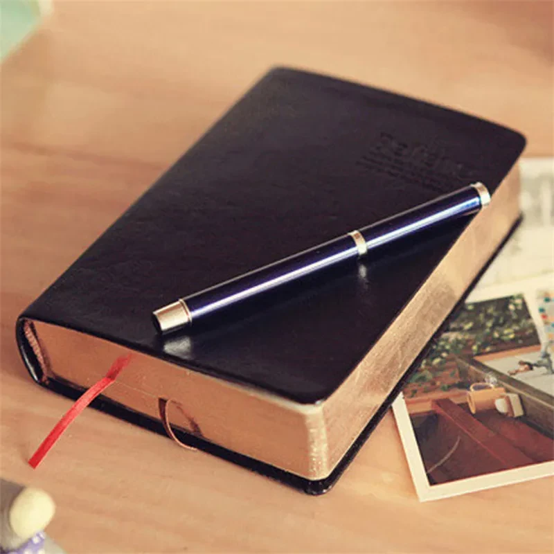 Gold Vintage Bible-shaped Notebook Leather Blank Notepad