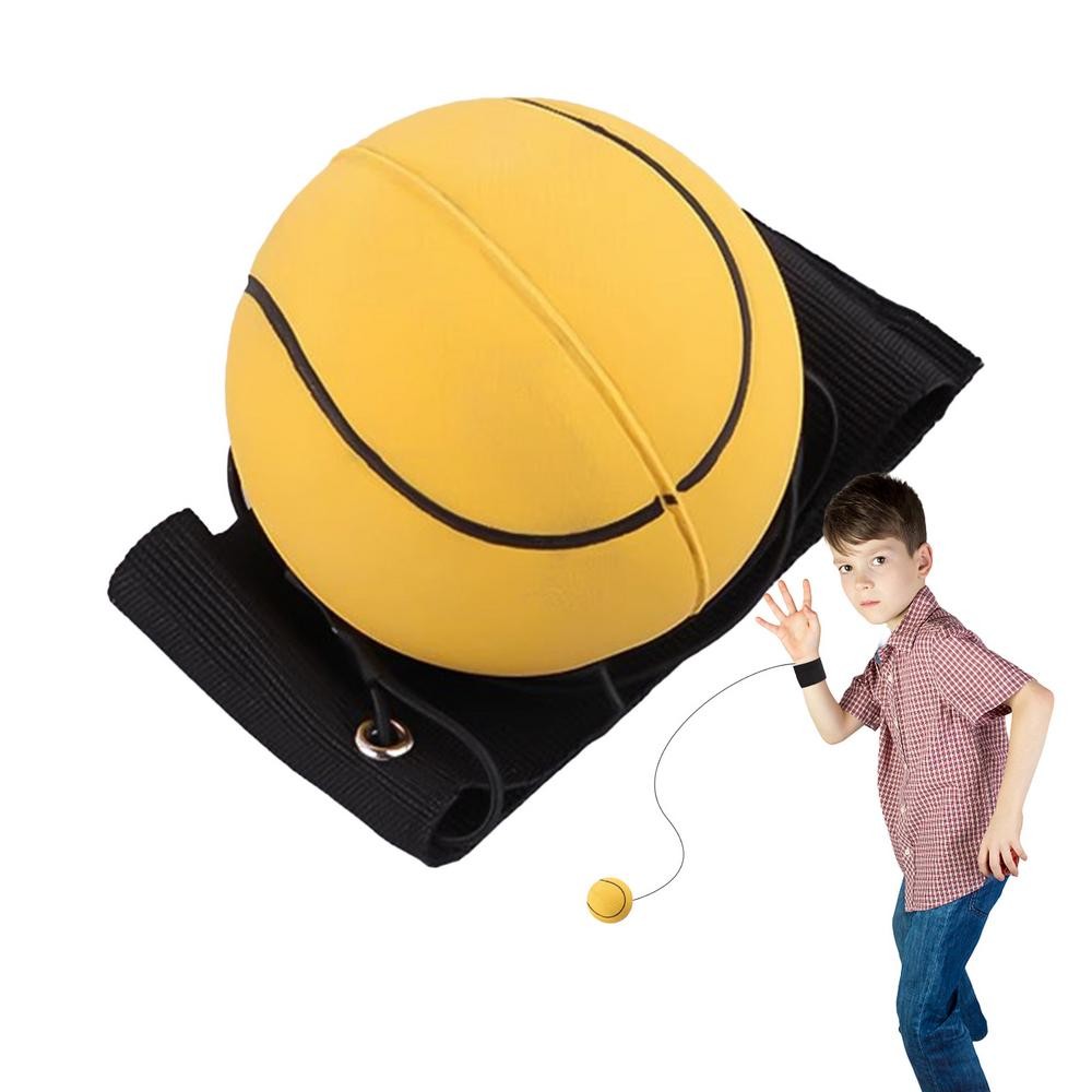 Rubber Bouncy String Ball - Wrist Rebound Toy for Boys and Adults