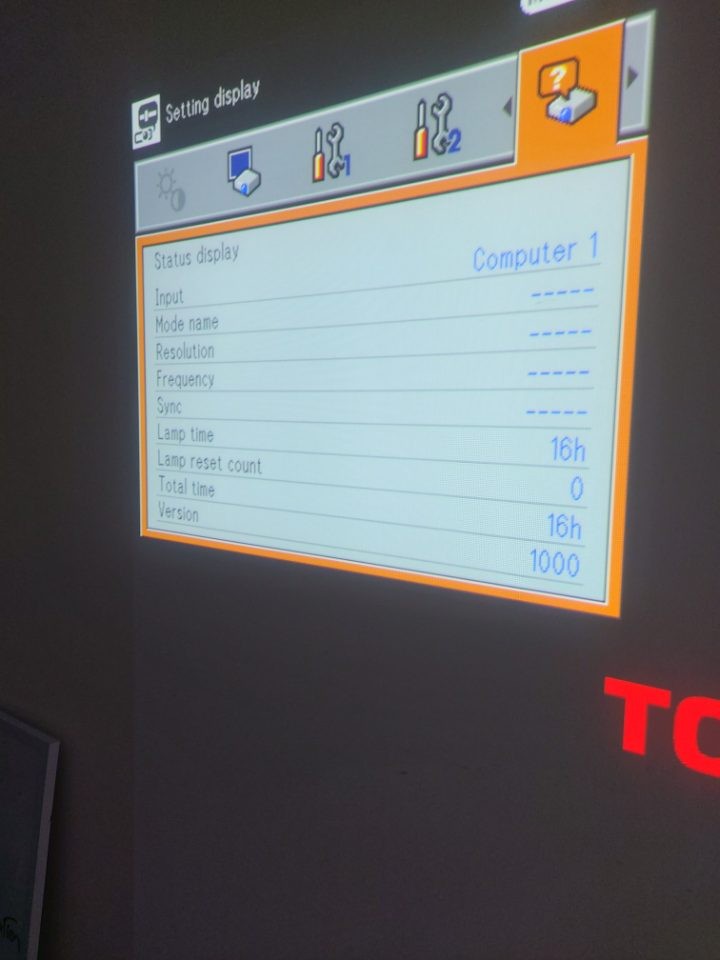 Toshiba LED Projector only 15 hours