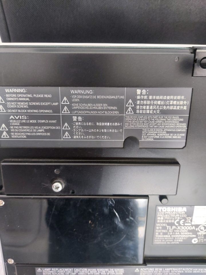 Toshiba LED Projector only 15 hours