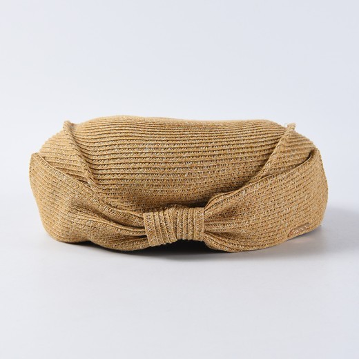Japanese Straw Beret Summer Elegant Bow Straw Hat