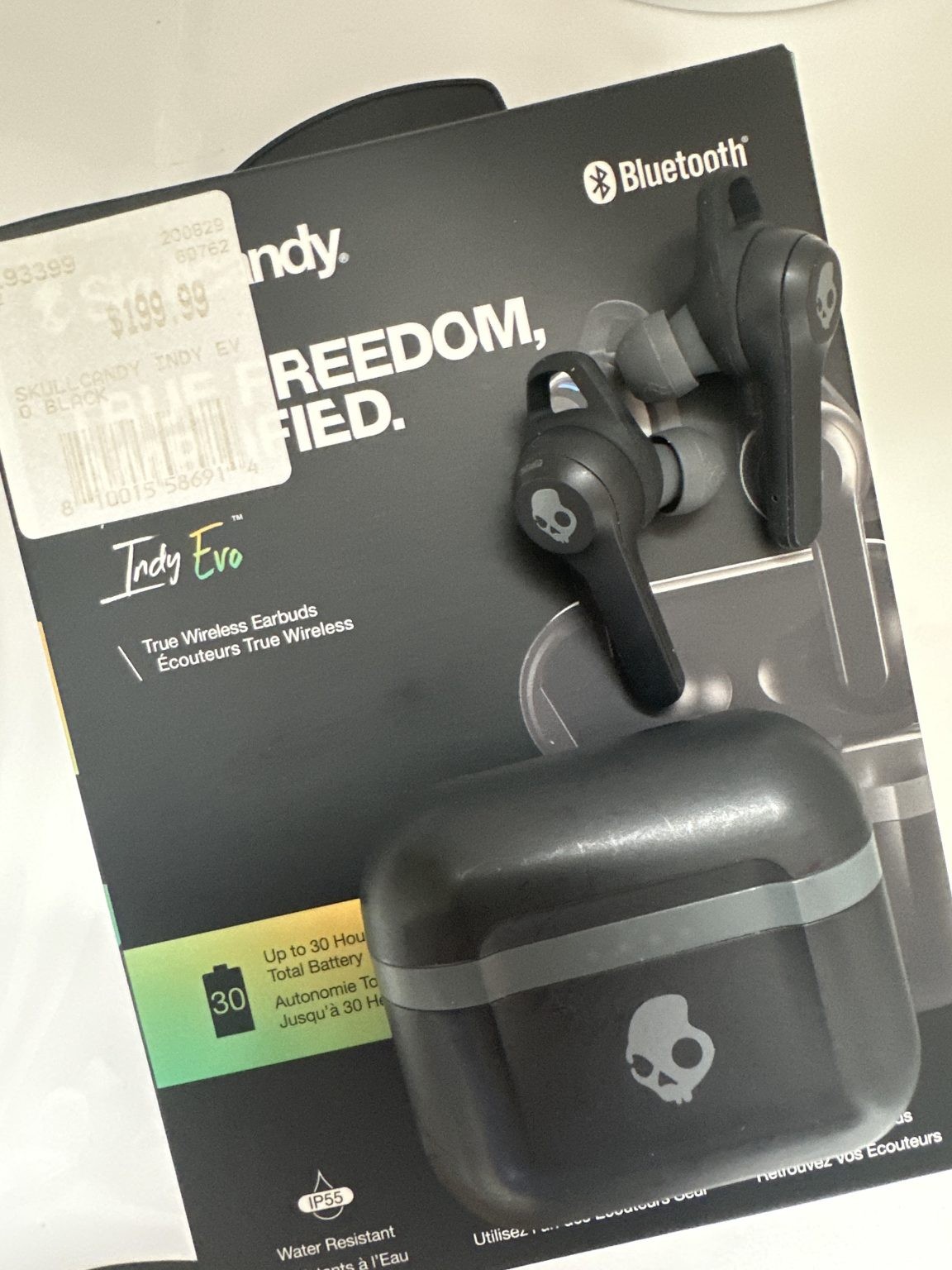 Skullcandy Indy Evo Wireless Earphones Black