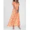 Flowers Print Short Sleeve Dress Summer Fashion Ruffle Beach Dresses Women's Clothing