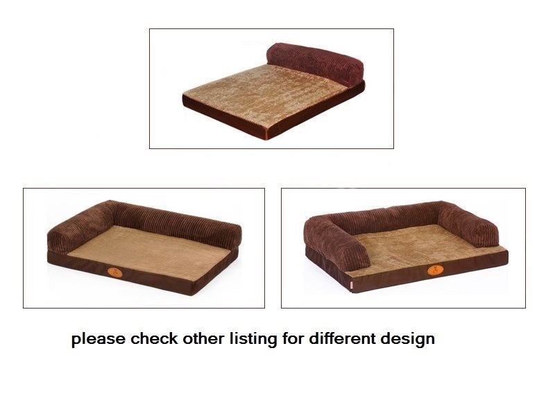 100 x 80cm M Pet Sofa Bed with L-Shaped Cushioned Support