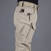 Men's Tactical Pants Water Resistant Flex Ripstop Cargo Lightweight Hiking-GREEN