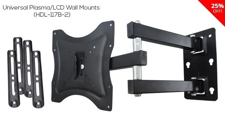 TV Bracket Wall Mount Swivel 14"-55" LED LCD Universal