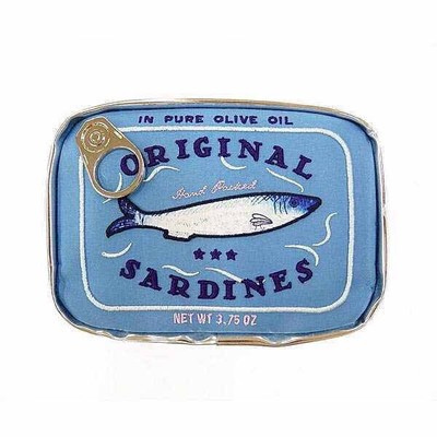Large Capacity Cute Sardine Can Shape Storage Bag