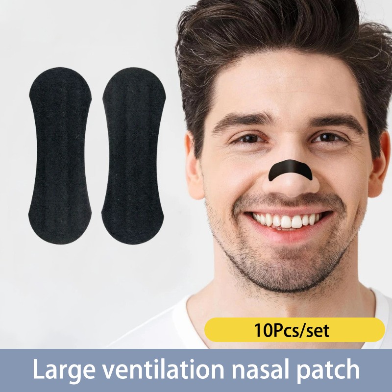 10pcs Nasal Strips for Enhanced Breathing - Strong Adhesive Snoring Relief
