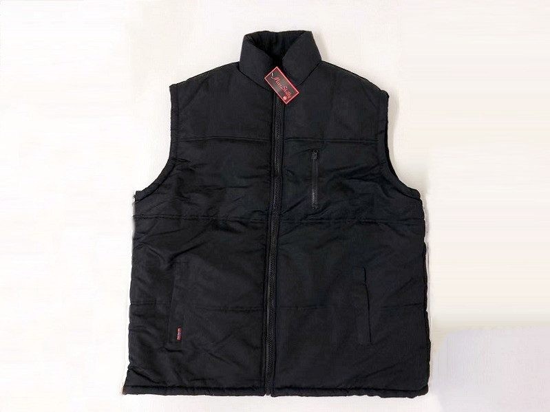 Size XL Big Fit Vest Thermal Sleeveless Black