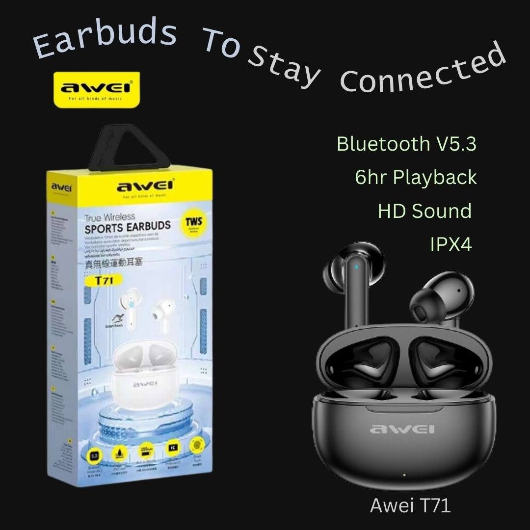Wireless Earbuds + Charging Case - Bluetooth - 6 Hours Playback!!!