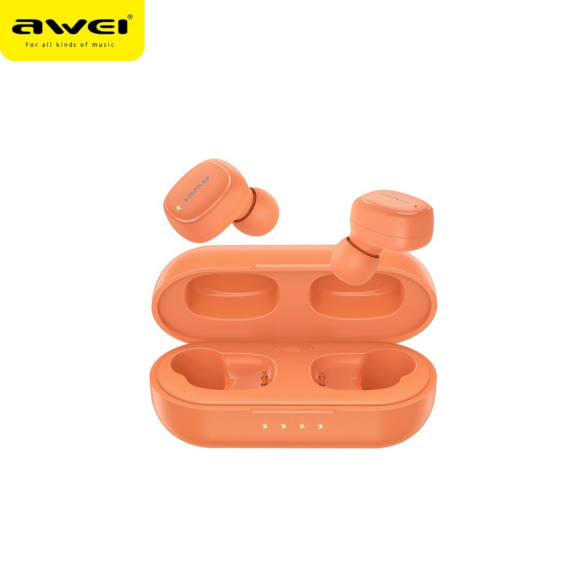 Bluetooth Earbud +Charging Case - Built in Mic - 8hrs Playback