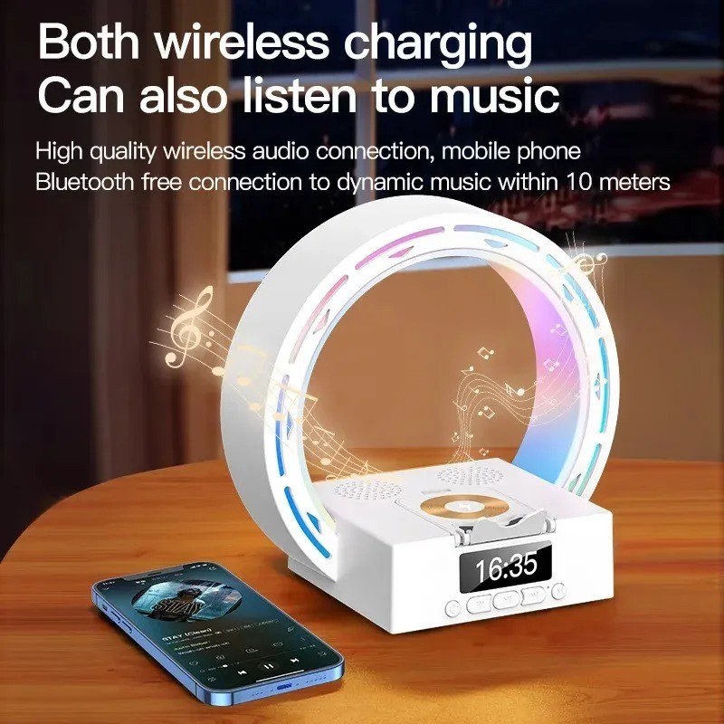 4 In 1 Wireless Bluetooth Speaker Charging Pad