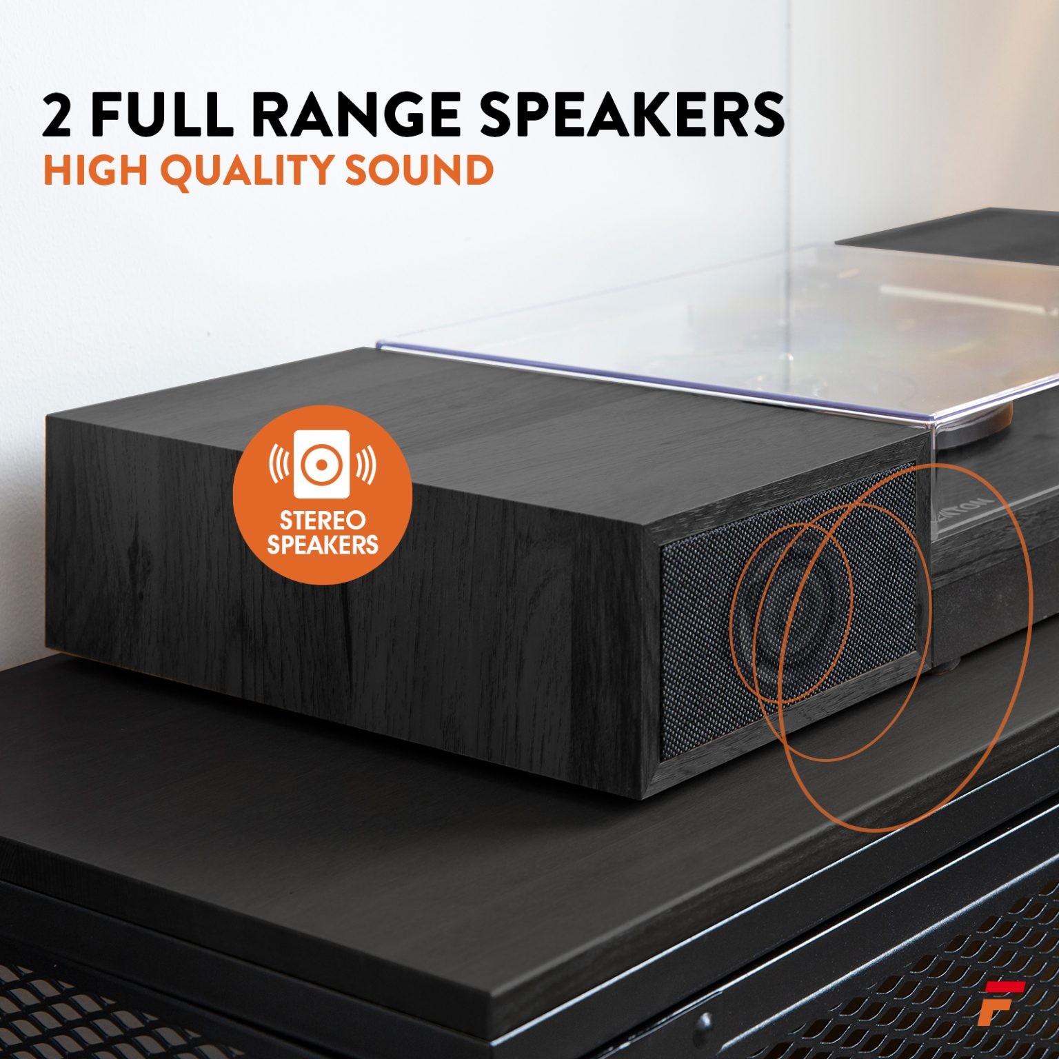 Vinyl Record Player Complete with speakers