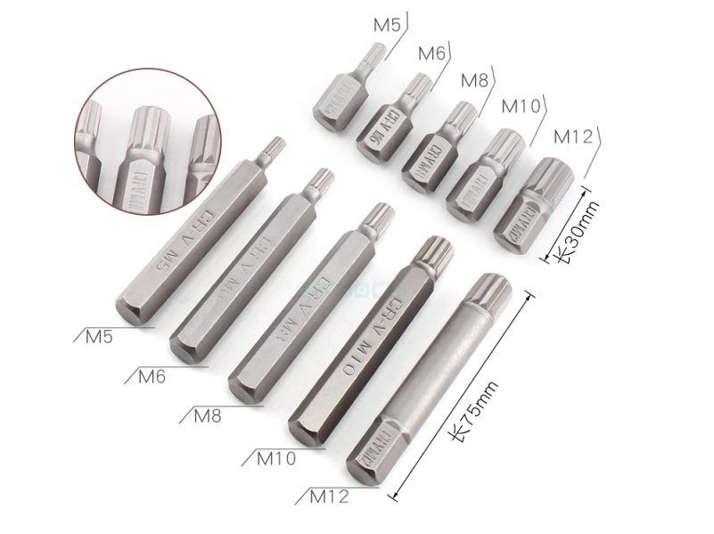 40 Pieces Hex Shank Screwdriver Drill Set Bits Metal Case