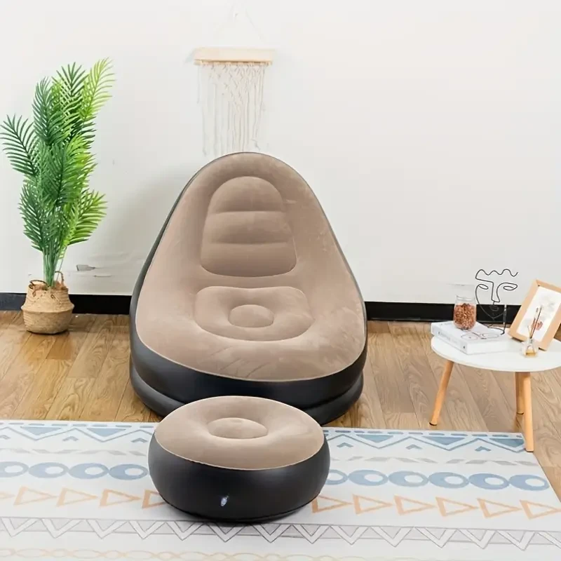 PVC Inflatable Lazy Sofa with Footrest