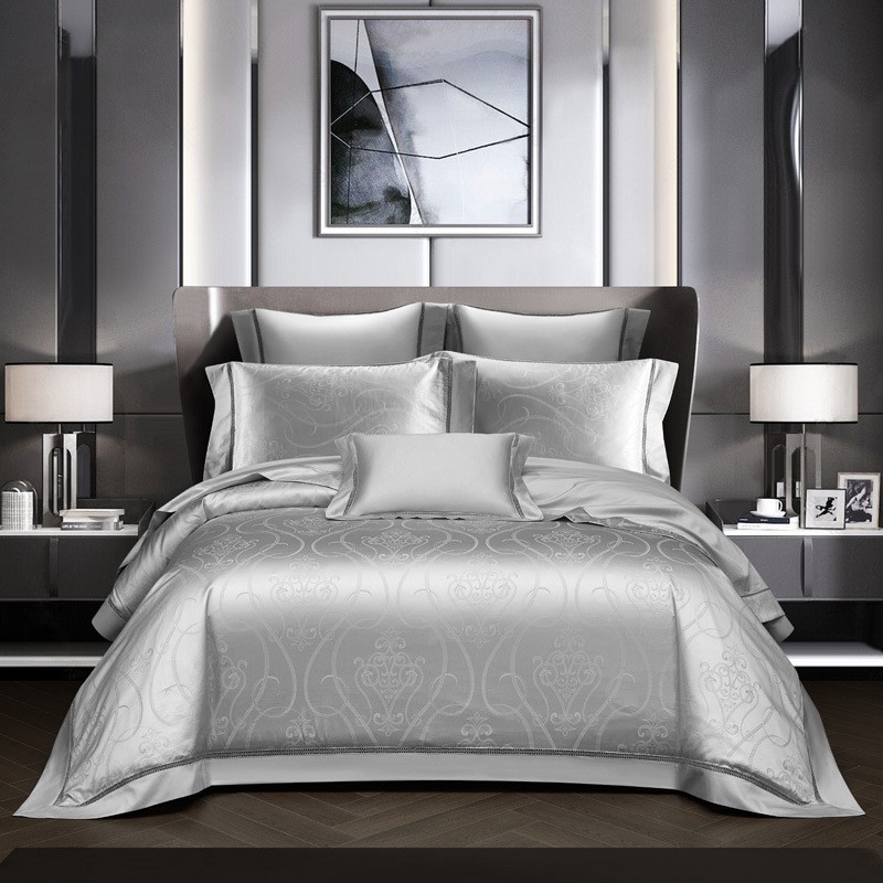 140-Thread Luxury Jacquard Cotton Bedding Set