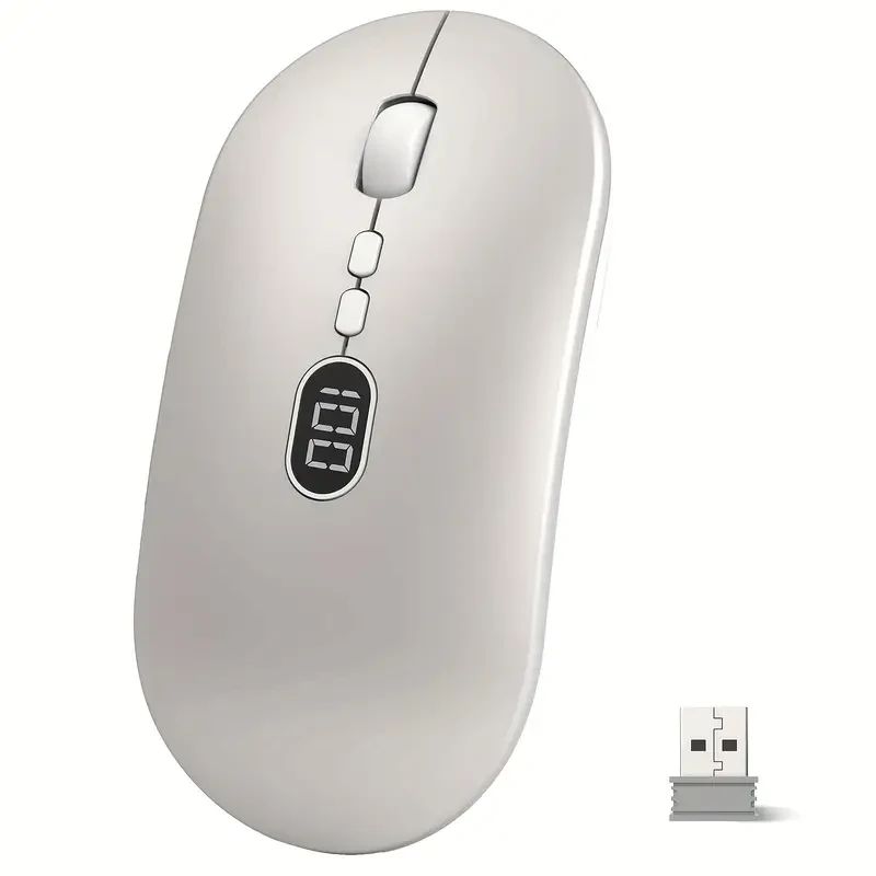 Wireless Lightweight Mouse With Battery Display